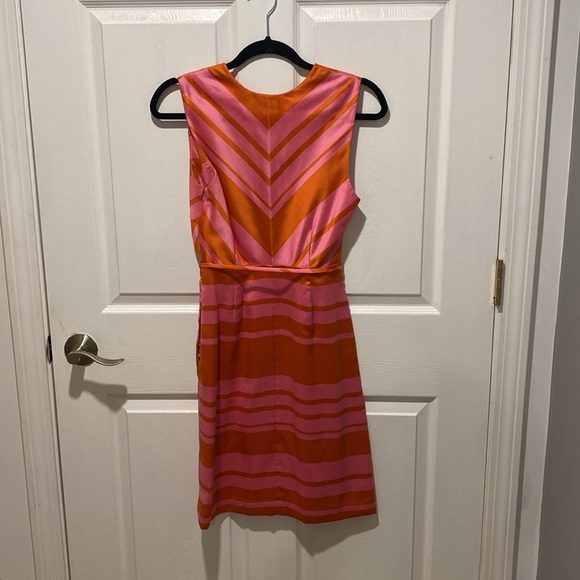 Kate Spade silk tie waist spring dress size 4 - Picture 3 of 4